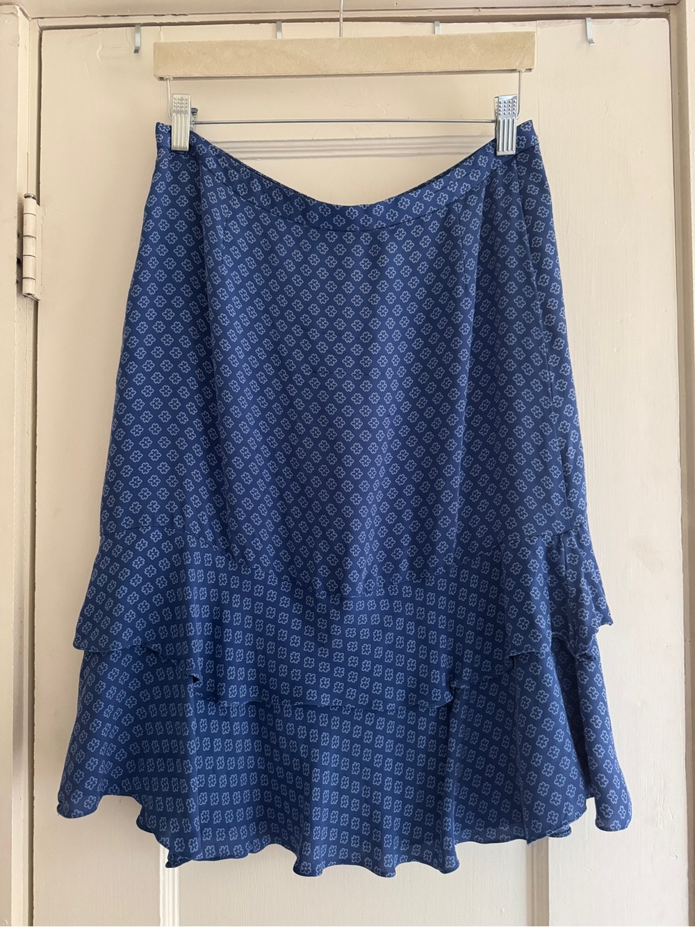 MICHAEL Michael Kors Silk Tiered Ruffle Skirt Size 14